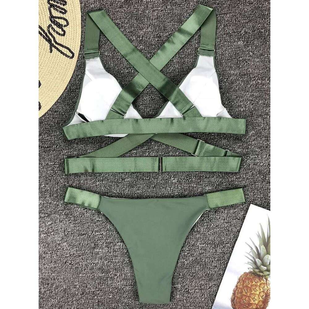 Sexy Brazilian Velvet 2025 Women Swimsuit Female Swimwear Two Pieces Bikini set Adjust Bandage Bather Bathing Suit Swim Y260303