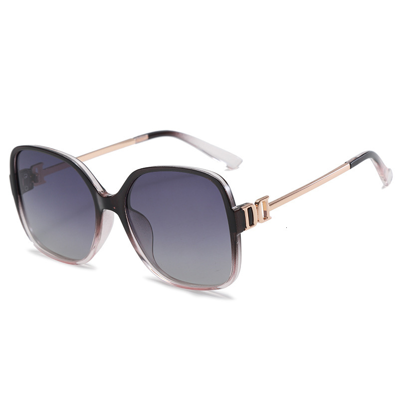 2026 New Trendy Square Frame Sunglasses, Internet Celebrity Sunglasses Women, High-End, Face-Slimming, Polarized for Driving, Men's Style
