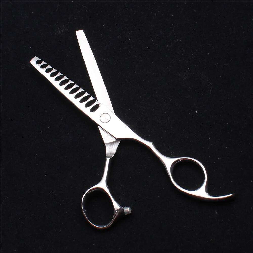 6" 17cm 440C Customized Logo Barber Shop Cutting Shears Thinning Hairdressing Supplies Professional Hair Scissors C2000 H260303