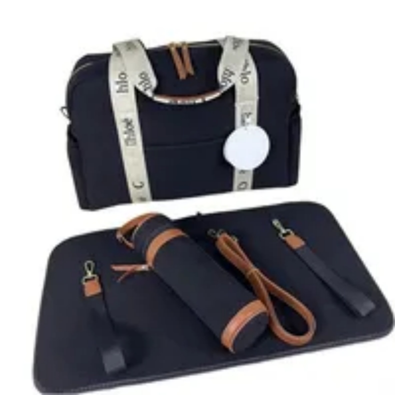 New brand Baby diaper Bag 3 sets of high quality designer print multi-functional shoulder bag Mom Bag Waterproof Diaper bag D202