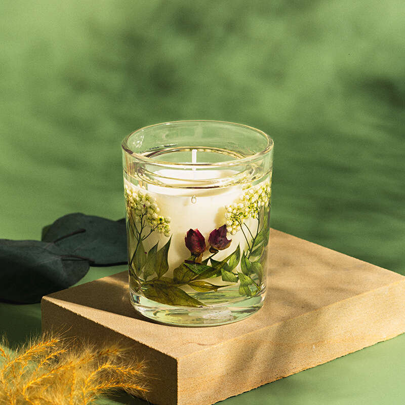 Export Quality Dried Flower Aromatherapy Candle Indoor Fragrance Gift Deodorizing Long-lasting Scent Solid Soy Wax Souvenir W260304