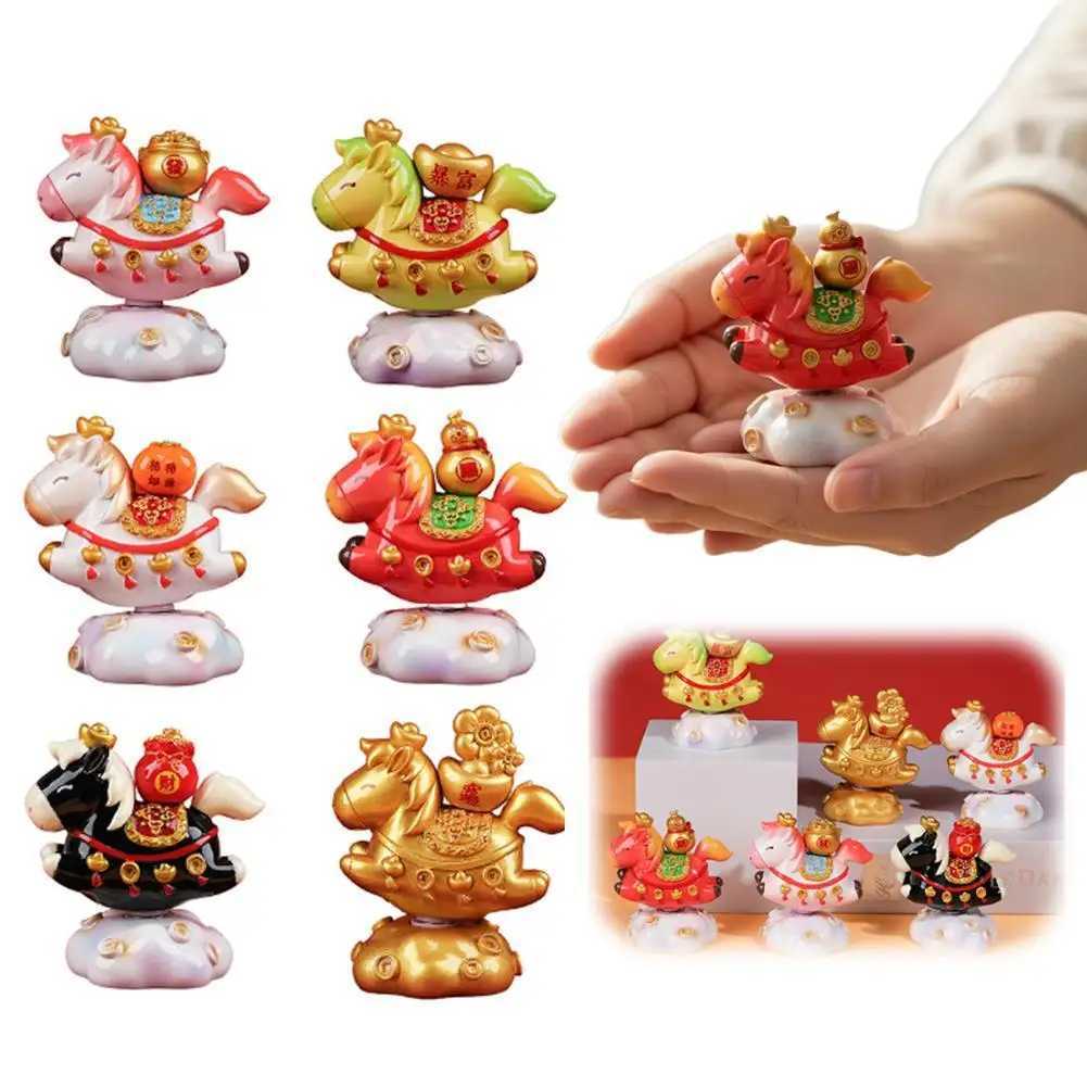 This 2026 Year of the Horse resin statue brings festive feng shui charm to your tabletop decor.T260304