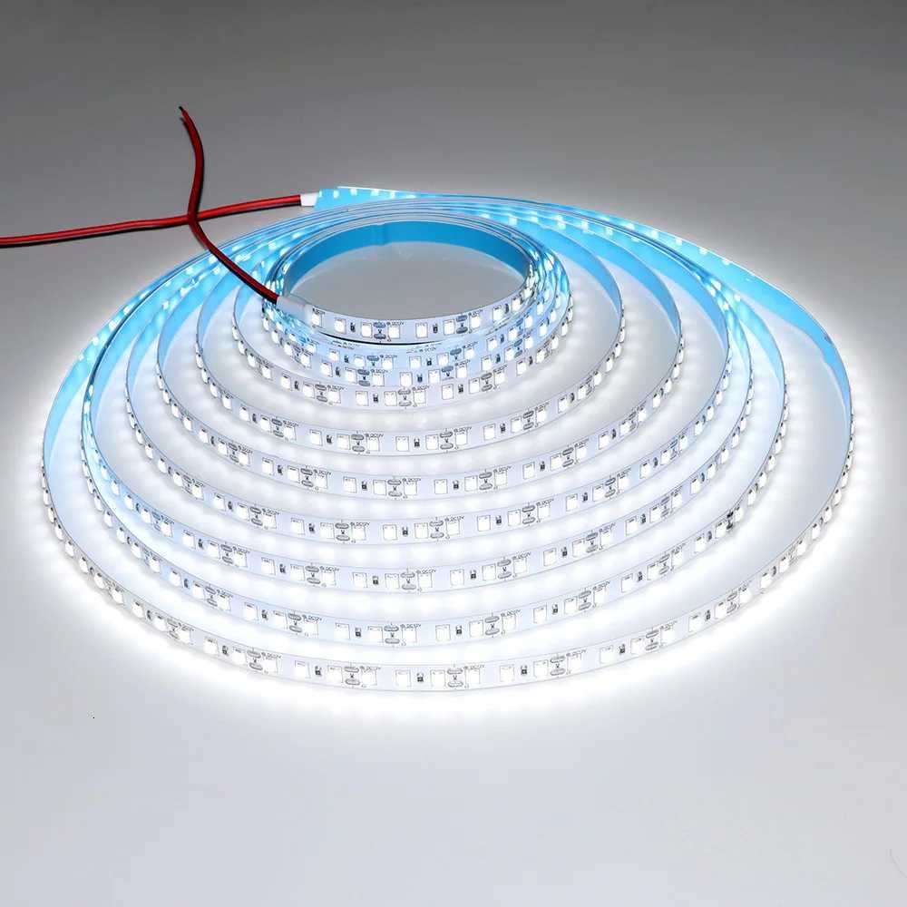 5M 600LEDs LED Strip 2835 DC12V 24V 120LEDs/m Home Lamp Strip Red Ice Blue Green Yellow Pink Flexible And Cuttable Soft Lamp Bar H260304