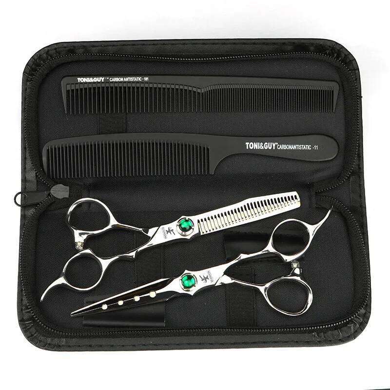 VG10 Steel 6-inch Professional Hair Barber Cutting and Thinning Scissors Set H260303