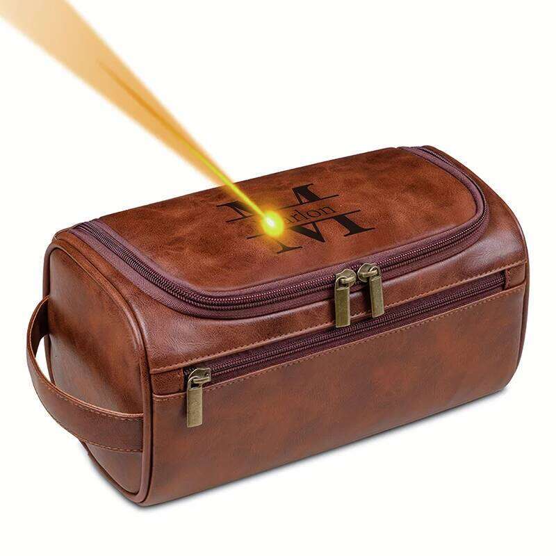 Custom Laser-Engraved Waterproof Multifunction Men's Wallet and Toiletry Bag Personalized Gift for Hi Birthday Anniversary C260304