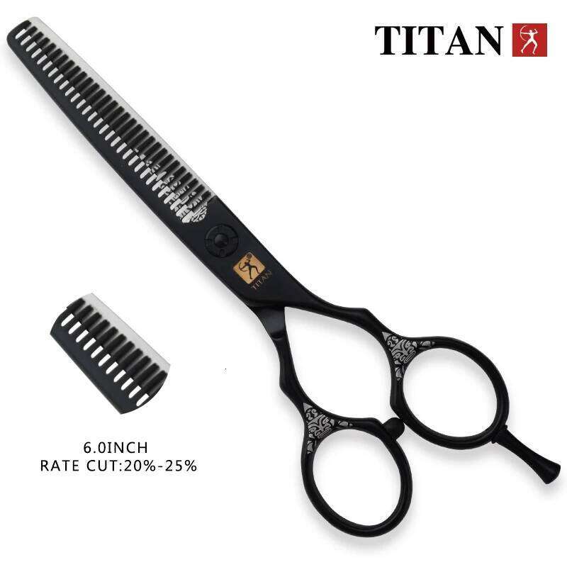 TITAN hair cut thinning cutting hairdressing barber scissors JAPAN STEEL 5.5inch 6.0inch H260303