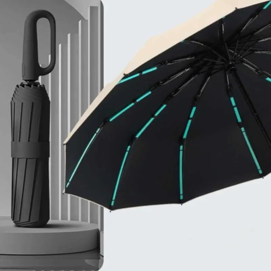 Designer Umbrella Designer Umbrella 30 Bones Windproof Strong 105Cm Reinforced Automatic Folding Luxury For Men Large Buckle Handle Wind luxury And Water Resist