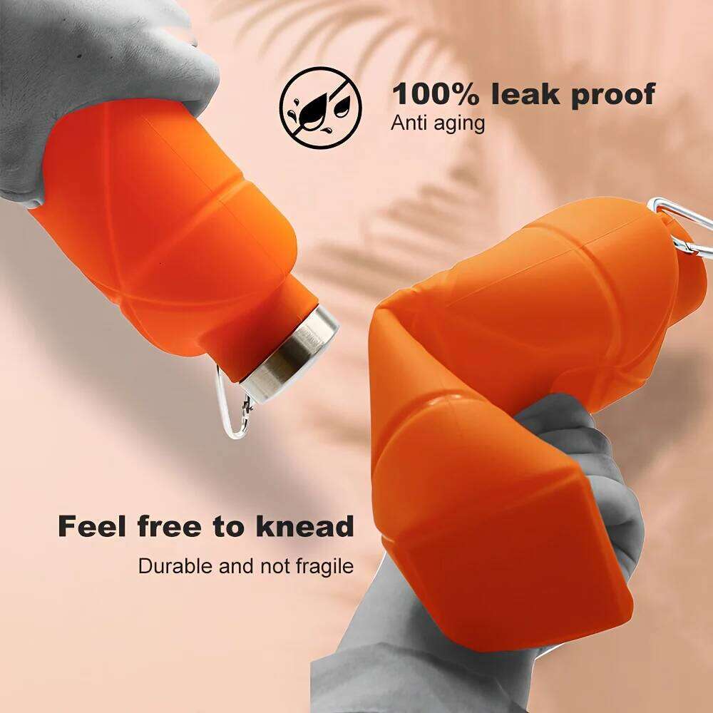 700ml Collapsible Reusable Silicone Water Bottle, Portable Leak-proof Mug for Outdoor Camping, Hiking, Gym Yoga, Fitness Sports S260303