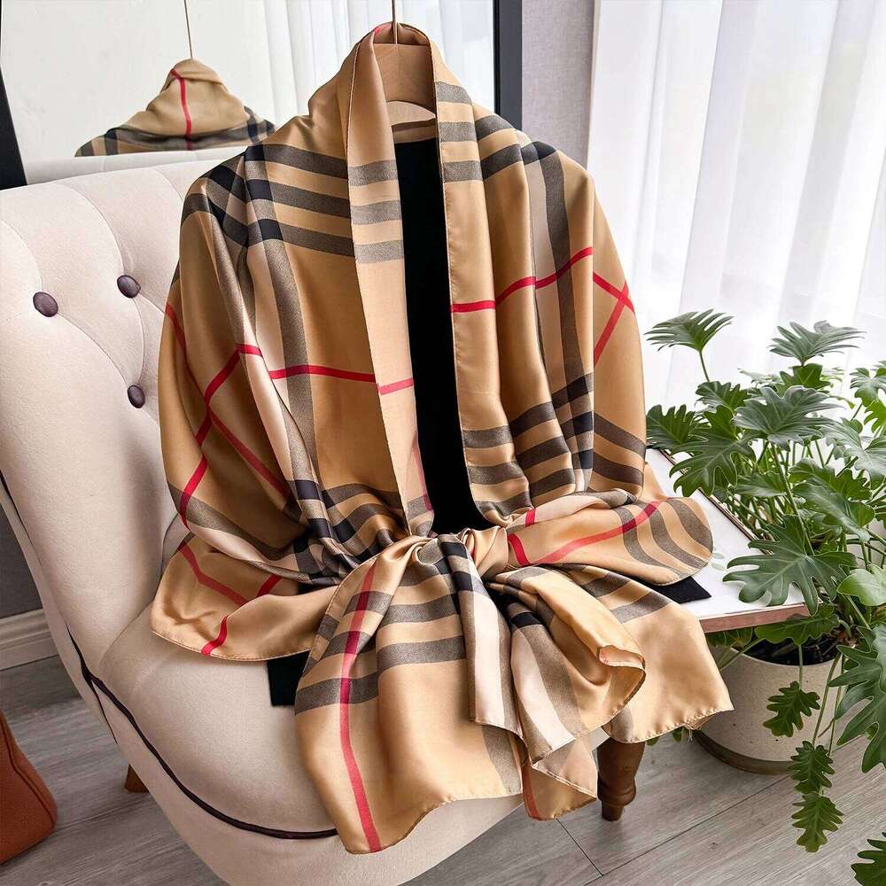 NEW Elegance Scarf Spring Summer Women Beach Sunscreen Fashion Party Shawl China Quality Silk Lady Popular Print Scarves Hijab XJ260304