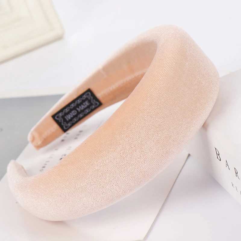 Thick Velvet Headband Hair Bands For Women Hair Accessories Plastic Padded Hairbands Retro Headwear Comfortable Head Hoop 4CM H260304