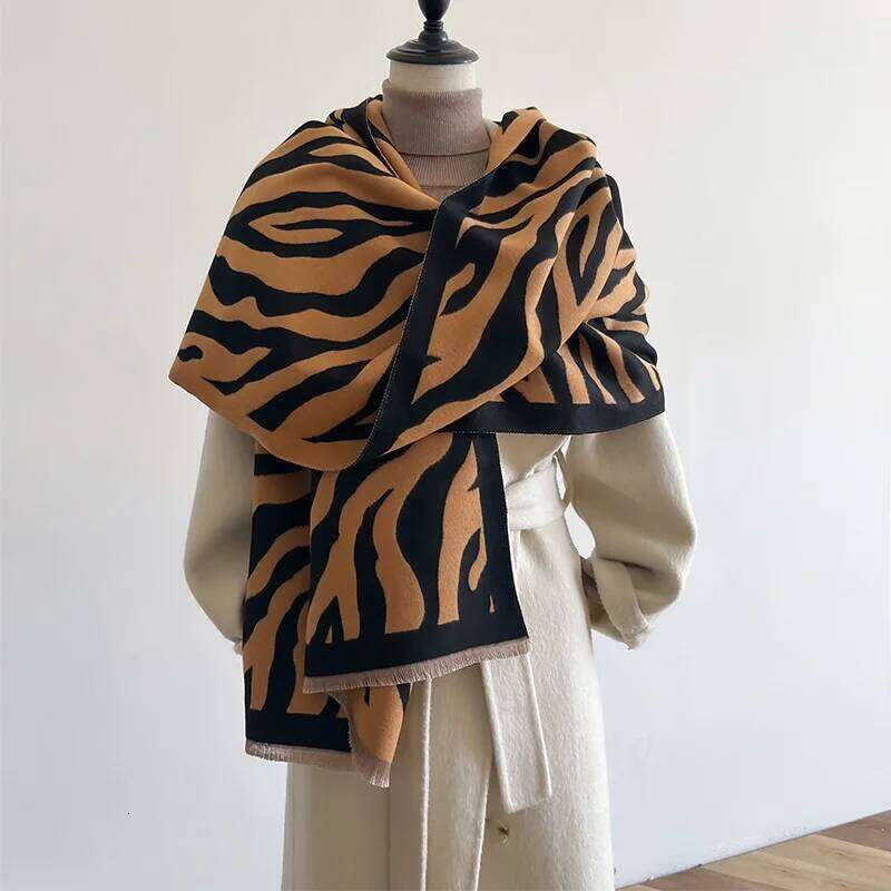 Winter Women's Luxury Design Double sided Cashmere Feel Warm Scarf Shawl XJ260304