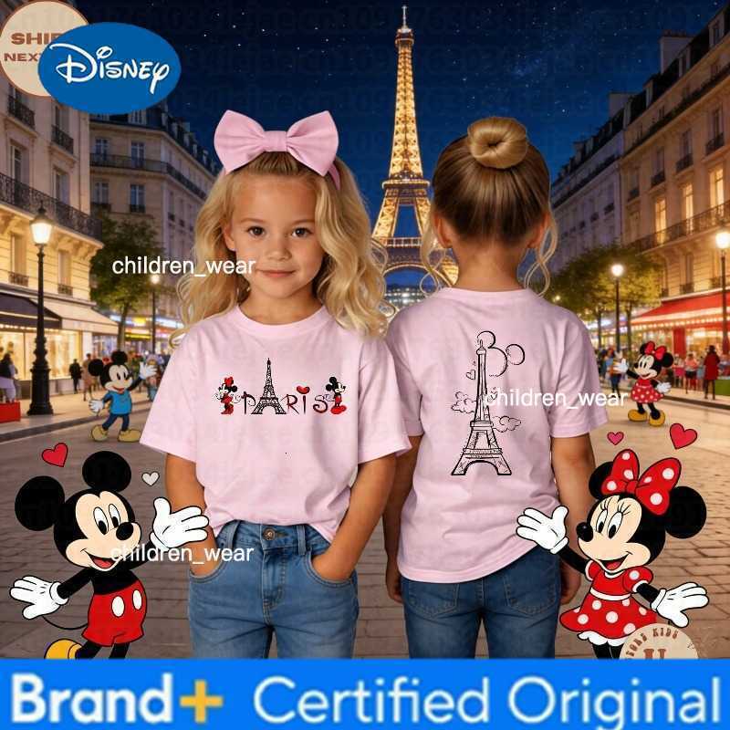 Disney 2026 Paris Toddler T-Shirt Paris Trip Shirt Valentines Day Gift Mickey Minnie Love Paris Comfortable Breathable H260304