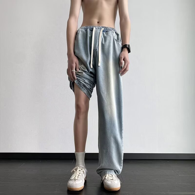 2026 Light-colored Jeans For Both Men And Women Suitable For Spring Autumn And Summer New Model Slim-fit Designer Pants Straight Cut High-waisted Slimming Loose And