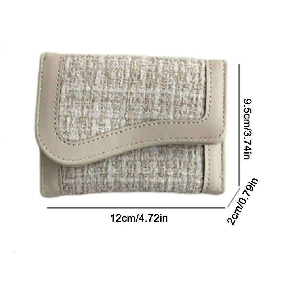 Simple Korean Style Women's Wallet Short Clutch PU Purse Multi-function Cloth Card Bag Women C260304