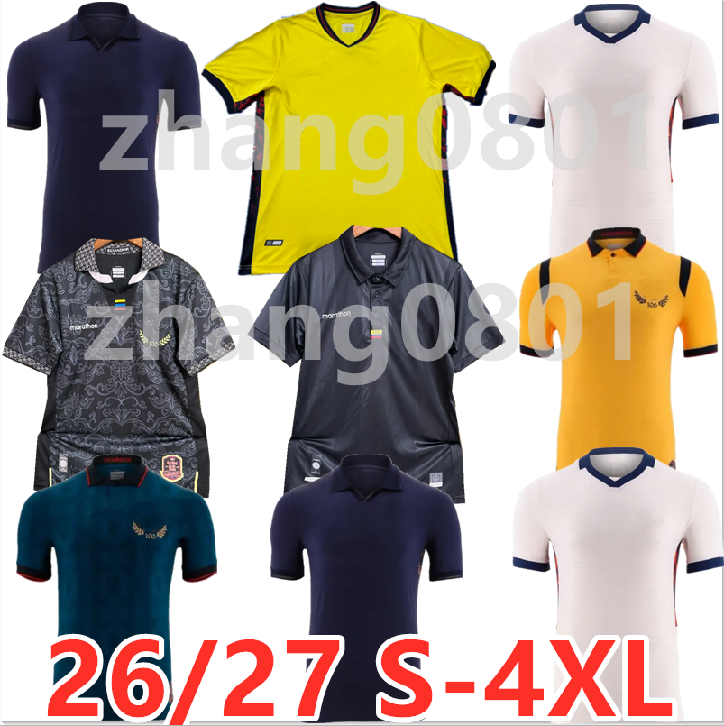 Ecuador Soccer Jerseys 2026 Home Away M.CAICEDO ANGULO CAICEDO SARMIENTO VALENCIA ESTUPINAN uniform men's and women's children's set football shirt 16-4XL