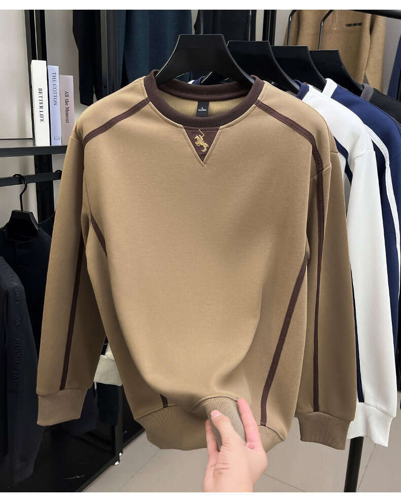 Trendy American Style New Men's Long Sleeve Fashionable Personality Sweatshirt T-Shirt Sports Base Shirt Casual Luanyun