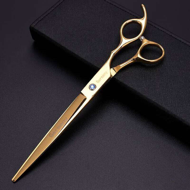 8 Inch Barber Hairdressing Scissors Professional Stainless Flat Cuts Pet Beauty Hair Cutting Shears Barbershop Tools Supplies H260303