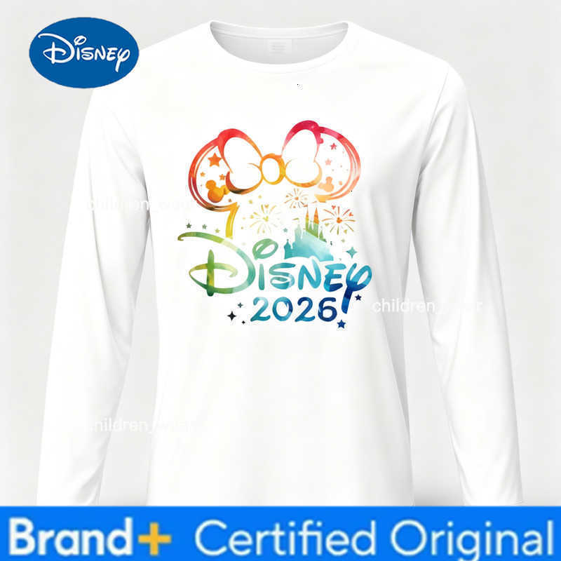 Disney 2026 Magic Kingdom Trip Family Matching Outfits Long Sleeve T-Shirts Quick-dry Casual Comfy Stylish Soft Stretchy H260304