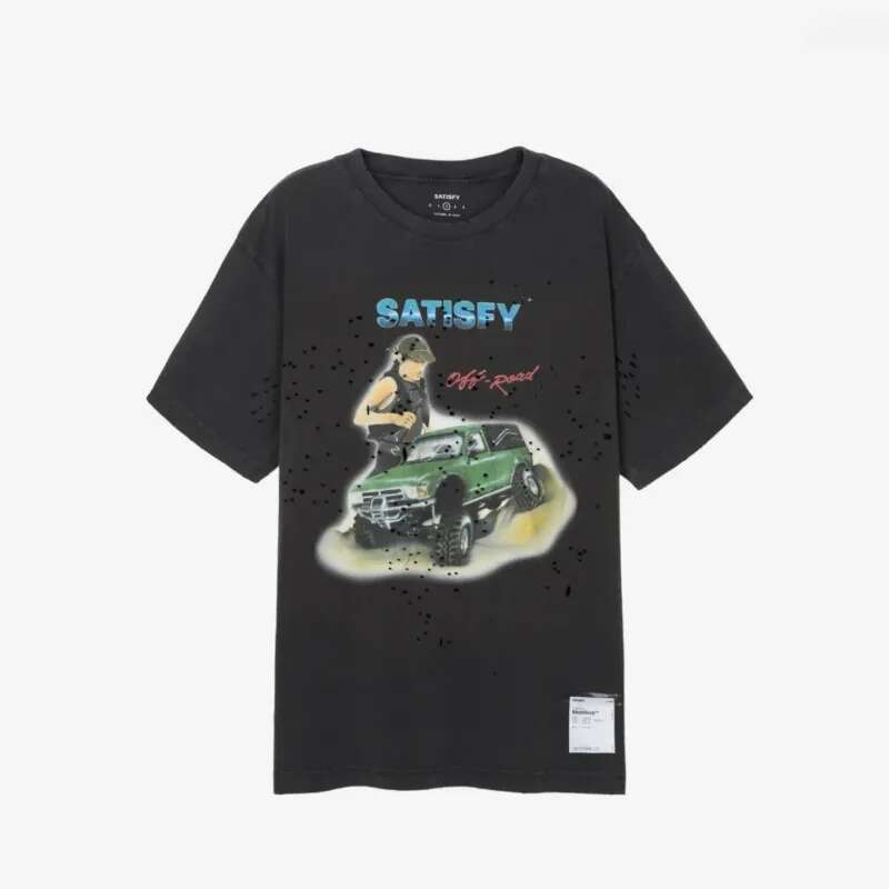 Men's T-Shirts Men's Tees Polos Faionable Retro Dyeing Round Ne Ort Sve Pure Cotton Print T-irt Youth Casual Summer Top Trendy Men's Cl