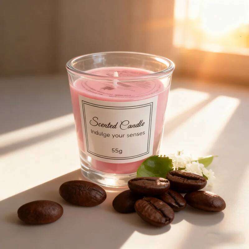 Premium Aromatherapy Candle Box: Handmade Glass Soy Wax Candle, Smokeless, Creative Design, Ideal Companion Gift W260304