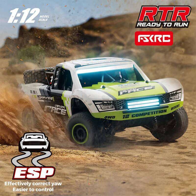 HB-RD1201 1:12 Remote Control Car Rc Short Card With Led Lights For Boys Kids High-Speed Vehicle 55km/H Brushed Or Brushless 4wd Z260303