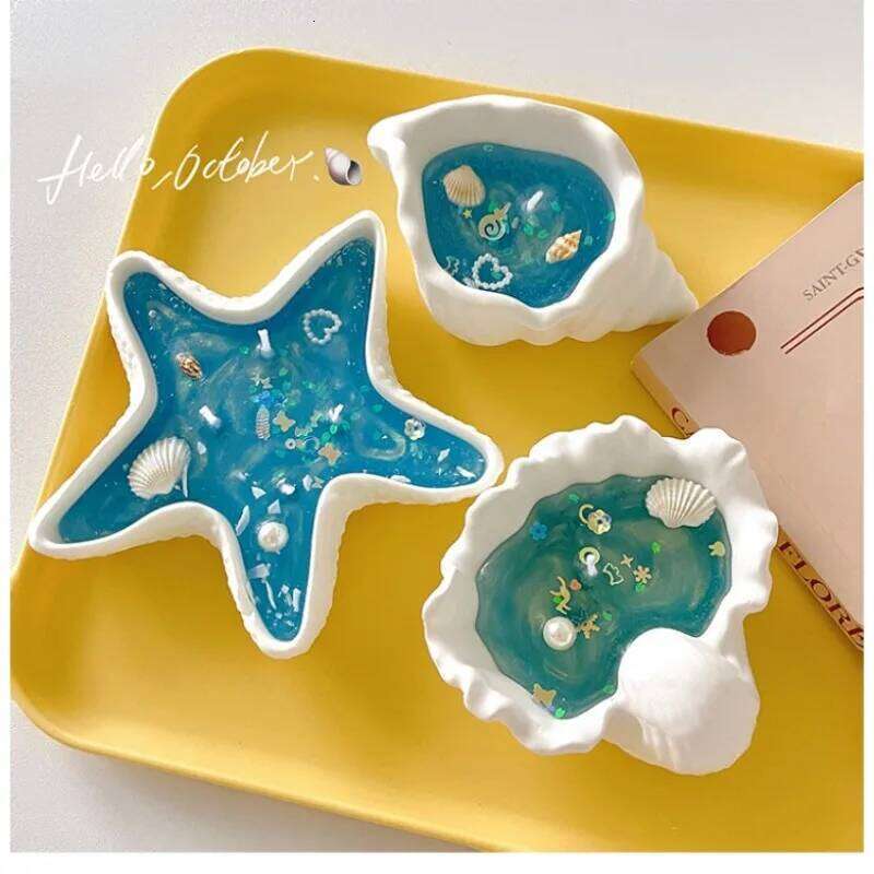 Shell Home Decorative for Guests Gift Scented Candles Gel Wax W260304
