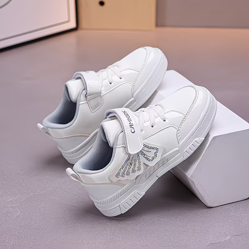 Free shipping Children's fashionable sports shoes, girls' sports shoes, fashionable leather-faced spring-autumn style children's casual