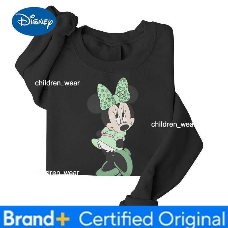 Disney 2026 St Patricks Day New Mickey Mouse Minnie Print Valentines Day Couple Sweatshirt For Women Men Long Sleeve Mickey Pullover H260304