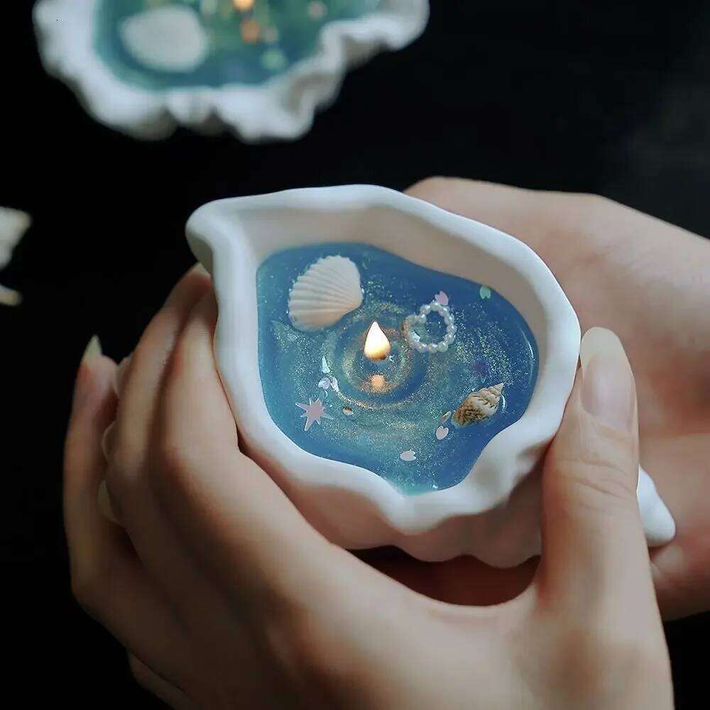 Conch Aromatherapy Candle Creative Decorative Party Supplies Home Decoration Handmade Creativity Ocean Ornament Shell Gift W260304