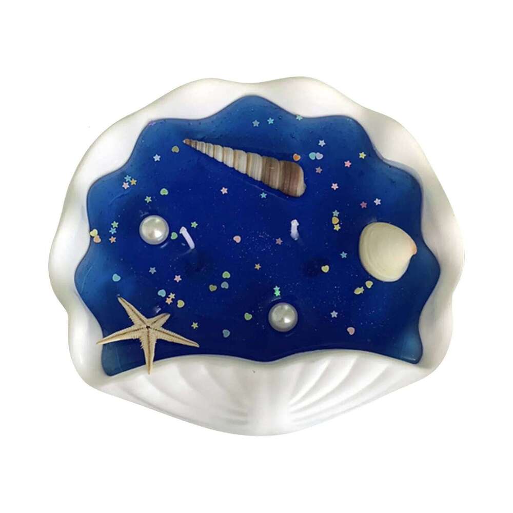 New Handmade Natural Conch Soy Wax Gel Candle With Oil Scent Ocean Theme Scented Candles For Women W260304