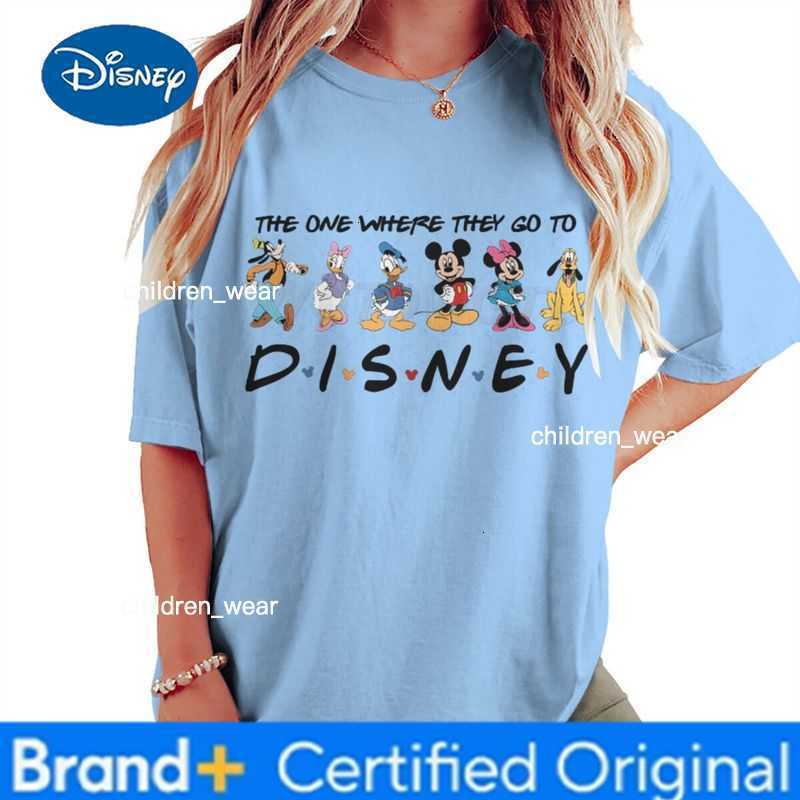 Disney Family Matching T-Shirt 2026 Fashion Casual Top for Kids Adults Mickey and Friends Print Casual Short Sleeve Top Family Outfits H260304
