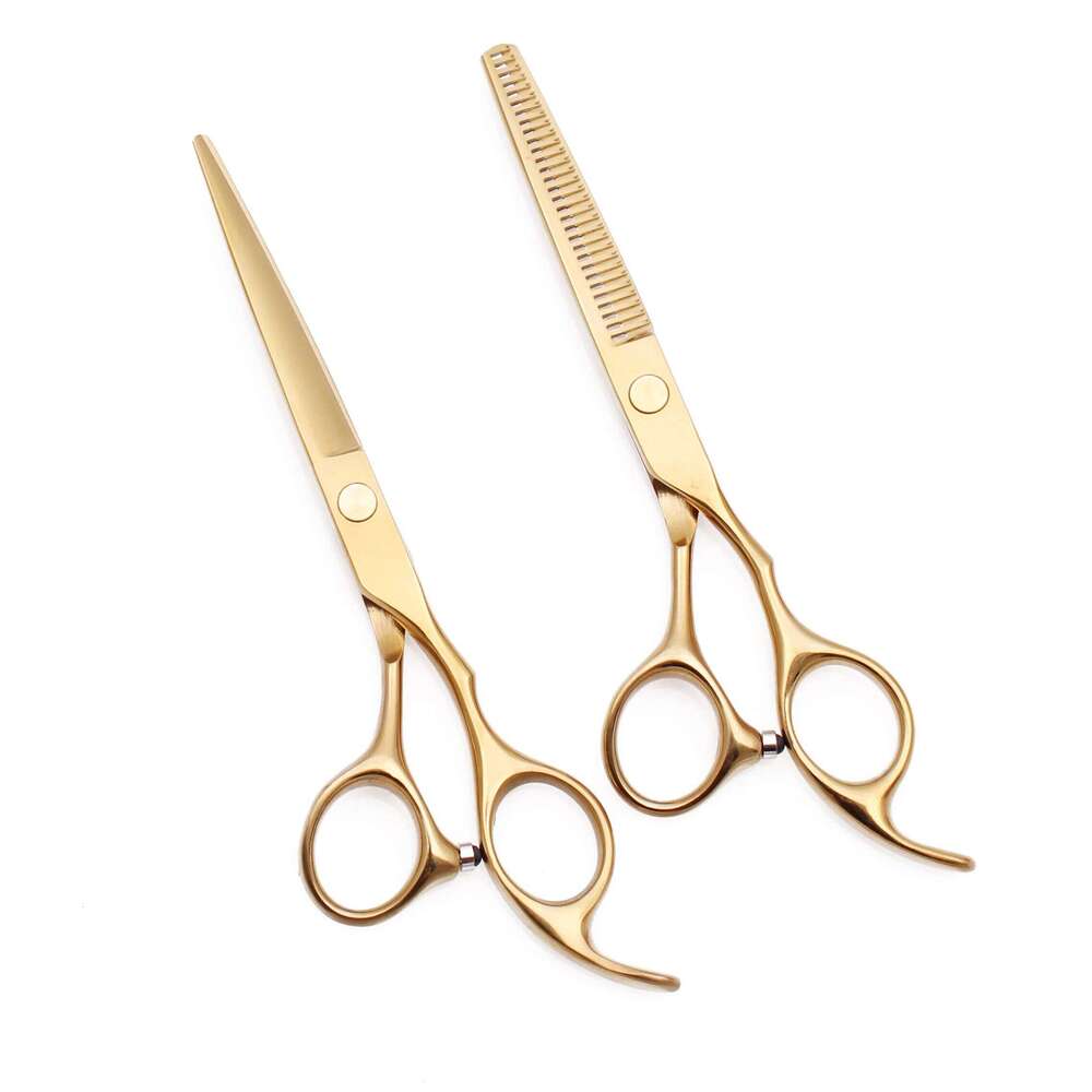 5.5 6.0 Professional Hairdressing Thinning Barber Scissor Set Hair Cutting Scissors 440C Japan Steel 888# H260303