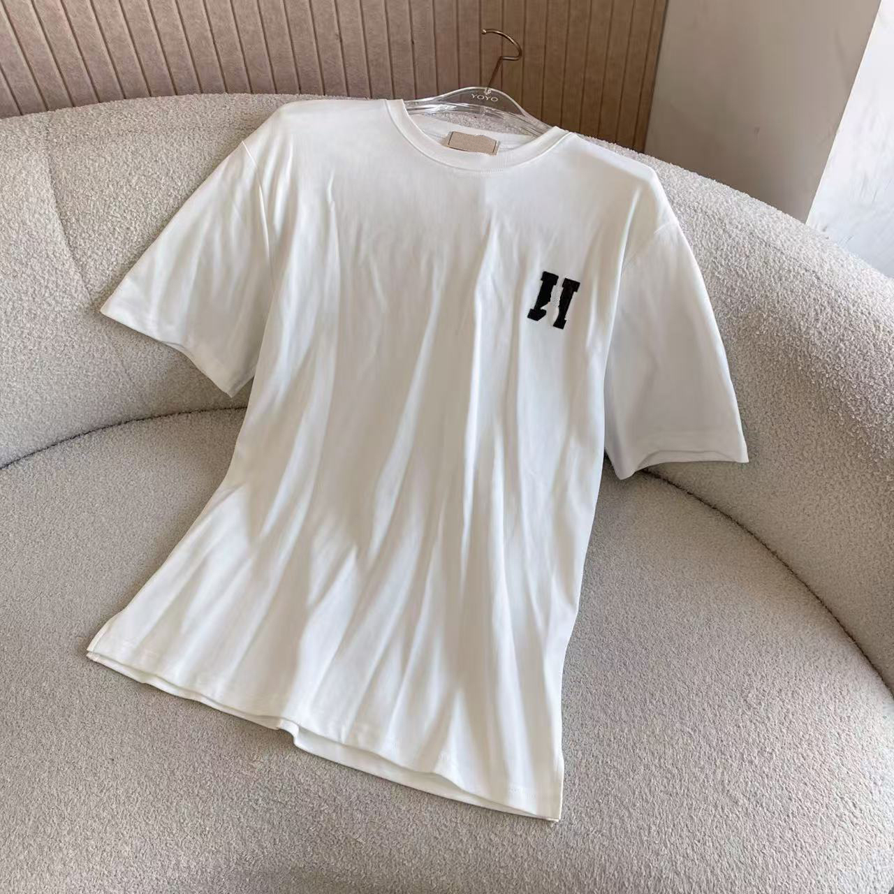 Designer Women's T-shirt Pure Cotton Short Sleeve T-shirt Fashion Casual Men and Women's T-shirt Couple Unisex Letter Diamond Summer T-shirt Top