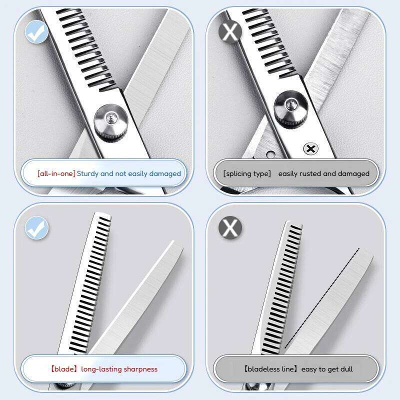 Stainless Steel Scissors Hair Cutting Shears Ergonomic Design Salon Professional Stylist Beginner Barber H260303