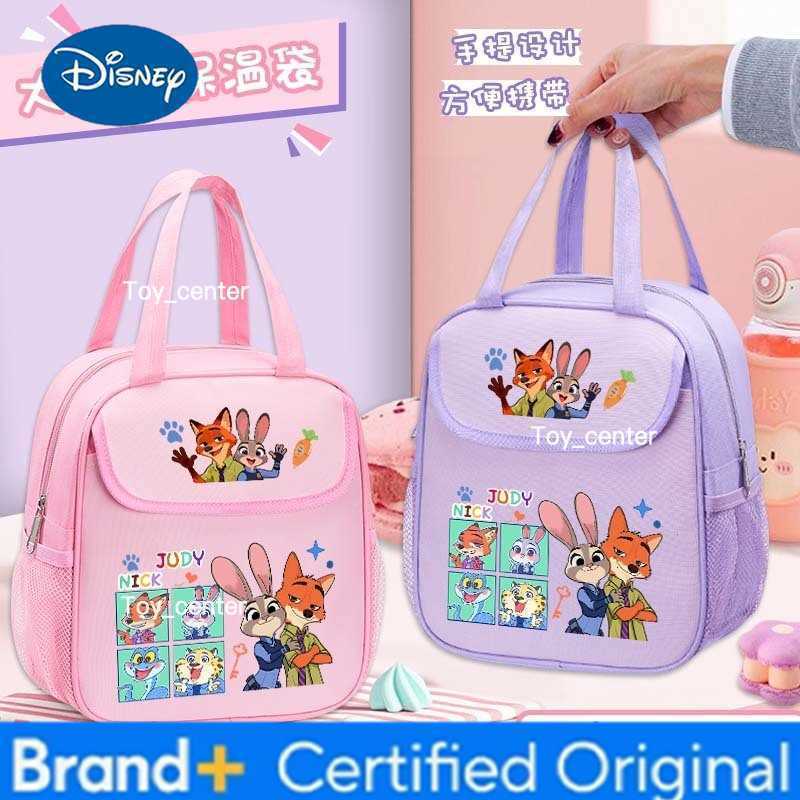 Zootopia Animal City Insulated Bag Nick Judy Cute Lunch Box Bag Student Carrying Rice Insulated Office Handheld Bento Bag H260304