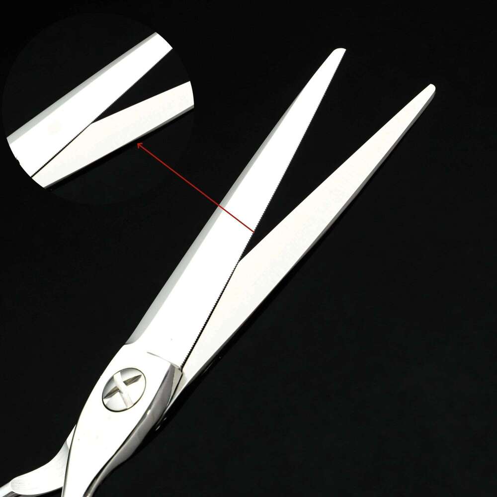 Professional laser wire Barber Scissors Thin hair scissors with reverse teeth Hairdressing Tools Accessories 440C 6-6.5-7inch H260303