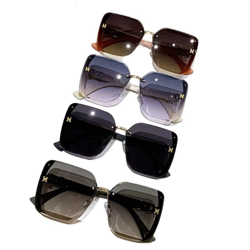 Designer Sunglasses New H-shaped Women's Sunglasses High End Luxury Brand Fashion Sunscreen Slimming Anti UV Fashion Sports Sunglasses Wholesale