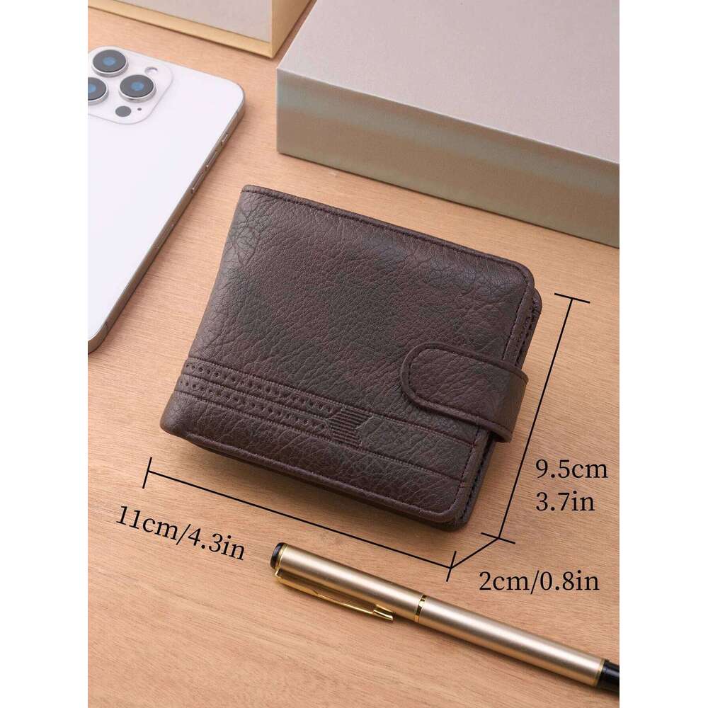Men Wallets Leather Zipper Man Slim Card Horders Quality Male Short Multi-card Wallet Coin Pocket Purse C260304