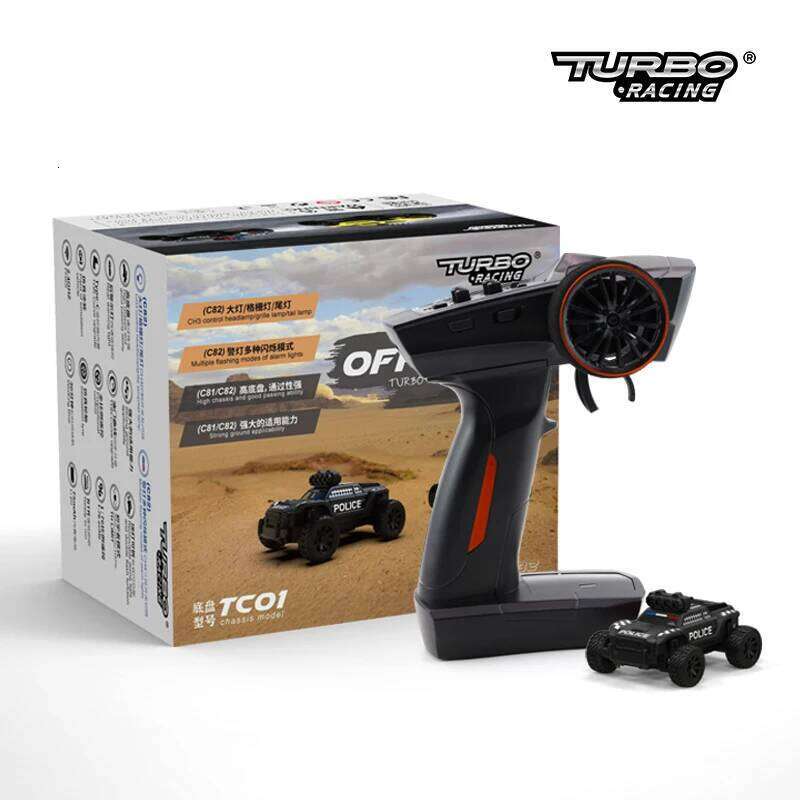 Turbo Racing 1:76 C82 Mini Full Proportional RTR Toys With Cool Lights for RC Truck Car Kids And Adults Gift Z260303