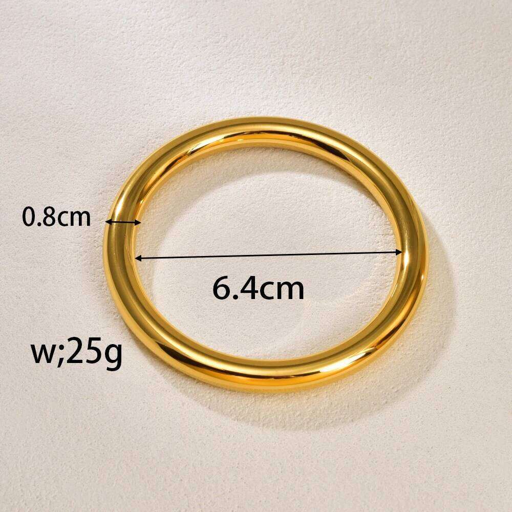 C29 Simple and fashionable traditional plain ring for women, ins stainless steel hollow bracelet jewelry XJ260303