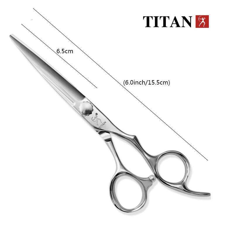 TITAN cut hair shears cutting hairdressing JAPAN ATS314 steel, hand made sharp scissors H260303