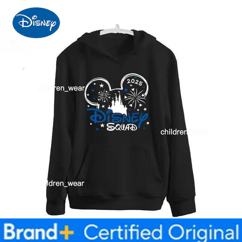 Disney 2026 New Hot Mickey Mouse Boys Girls Hoodies Autumn Winter Family Parent-child Hoodies Unisex Oversized Loose Top Y2k H260304