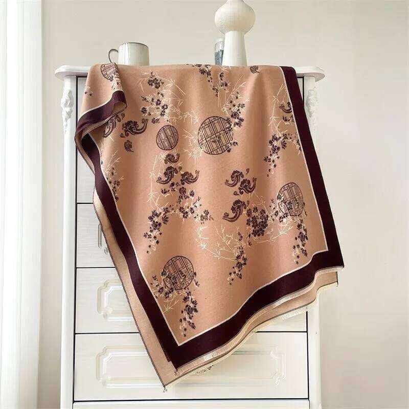 2024 New Luxury Warm Poncho Cashmere Winter Women Scarf Shawl Wraps Female Pashmina Bufanda Echarpe Thick Travel Blanket XJ260304