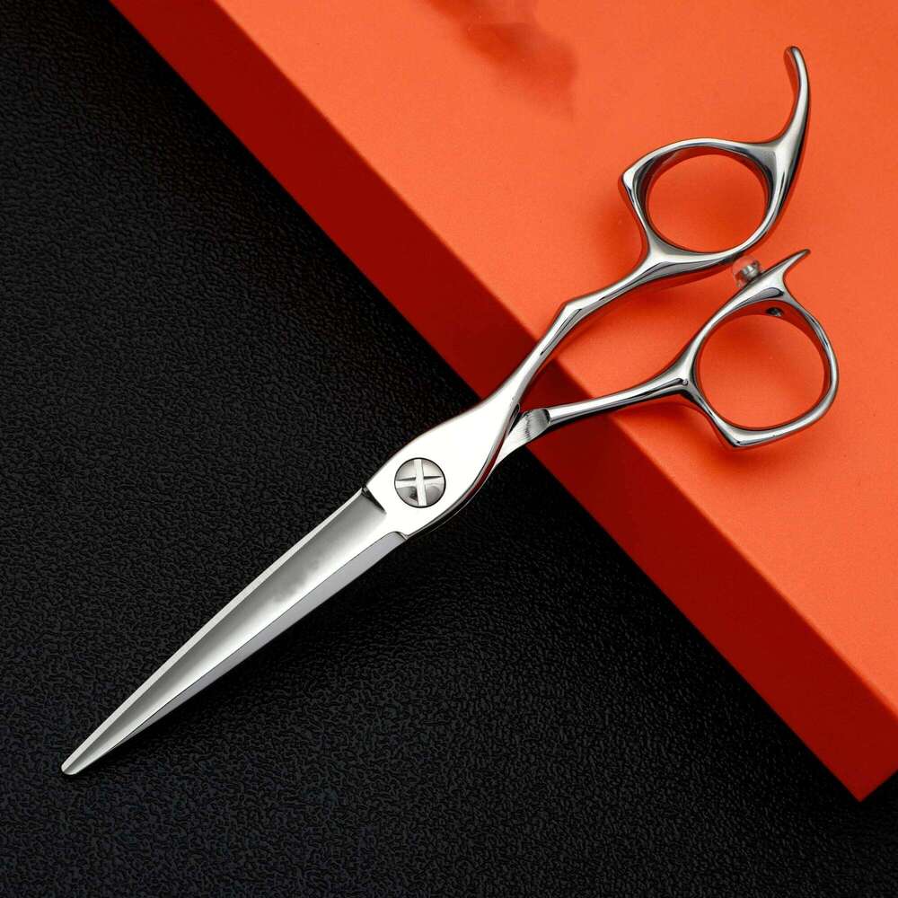 Professional laser wire Barber Scissors Thin hair scissors with reverse teeth Hairdressing Tools Accessories 440C 6-6.5-7inch H260303