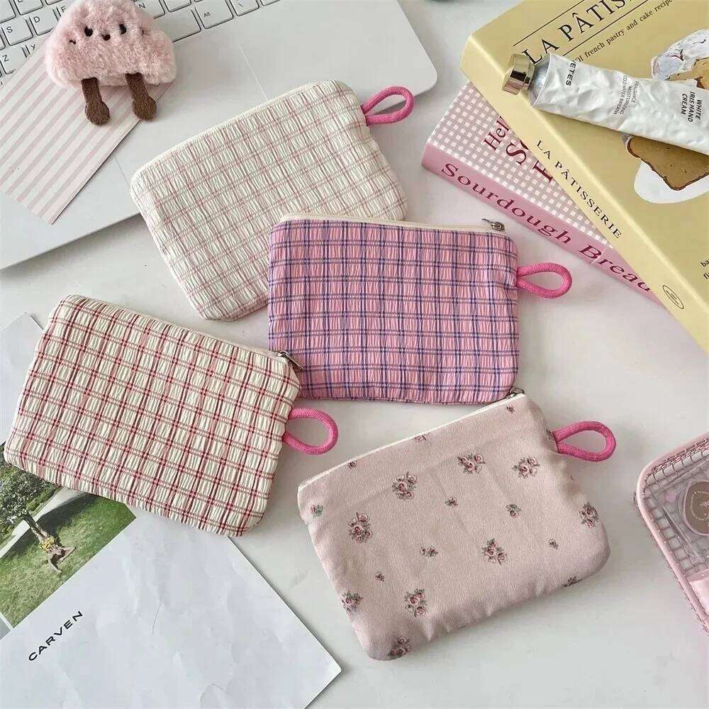 Cute Small Fresh Cotton Travel Purse Coin Pouch Card Bag Women Girls C260304