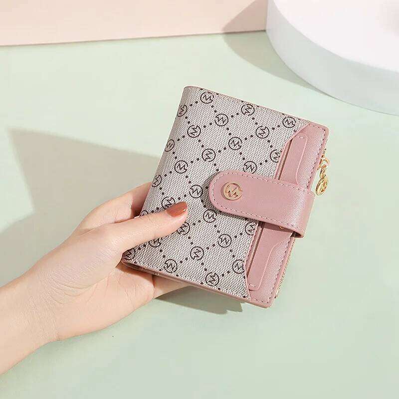 GOLF Women's Short 2022 New Zero niche Mini Design Wallet Old Flower Card Bag Ins Style C260304