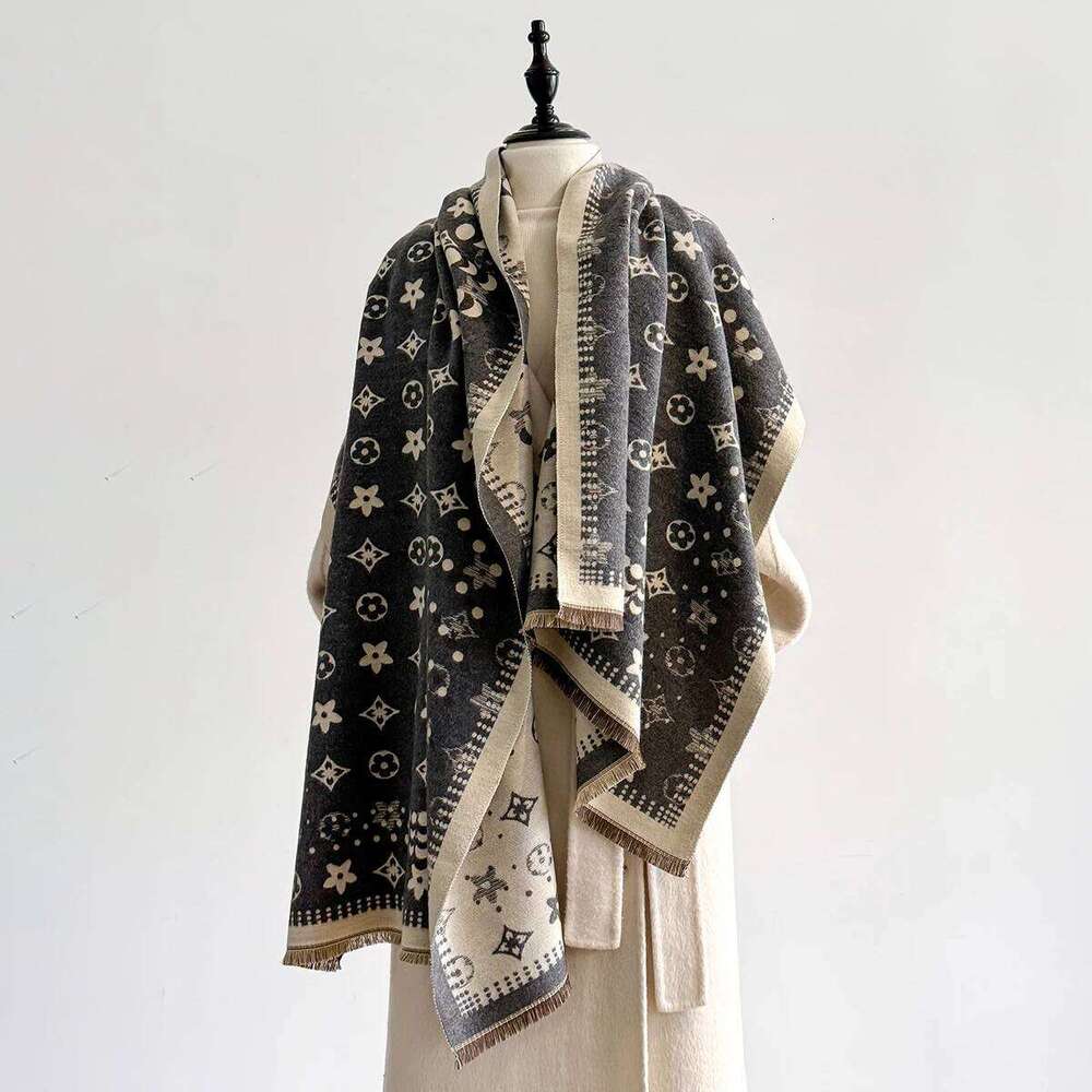 Luxury Brand Cashmere Scarf Women Winter Shawl and Wraps 2025 Design Caps Thick Blanket Bufanda Stoles Echarpe Femme Pashmina XJ260304