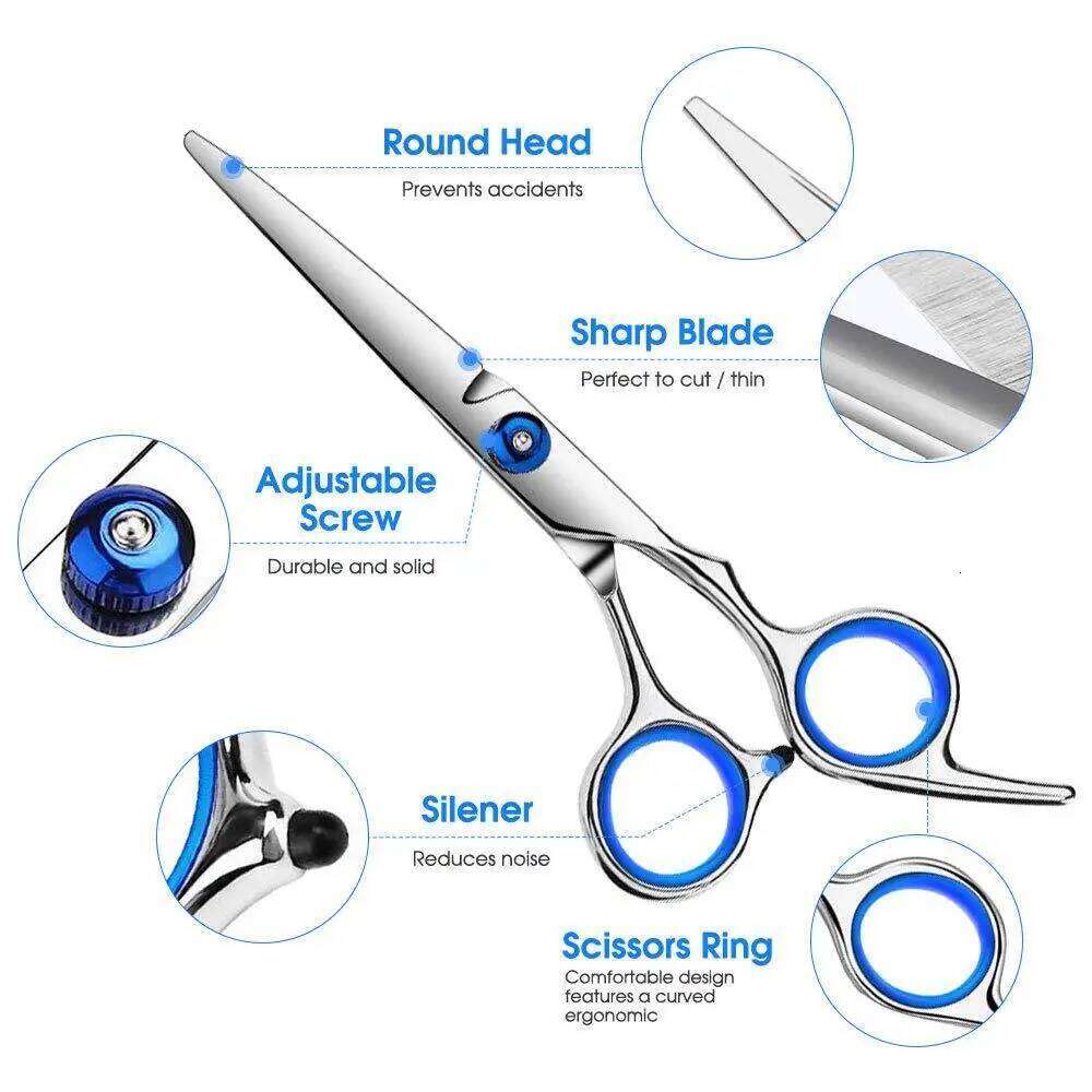 6 Inch Hair Professional Hairdressing Cutting Thinning Scissors Barber Shear Accessories H260303