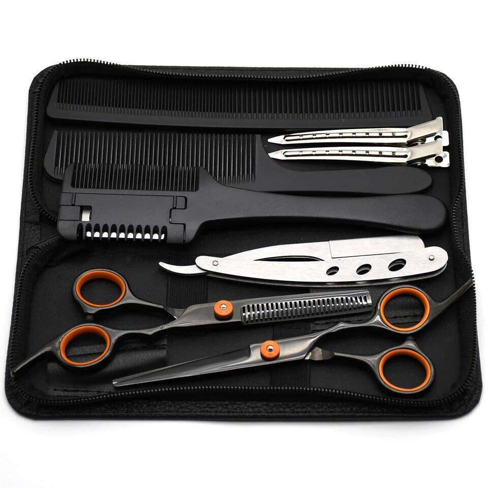 Professional Hairdressing JP Stainless Hair Cutting Thinning Shears Barber Scissors Haircut Set Dropshipping H260303