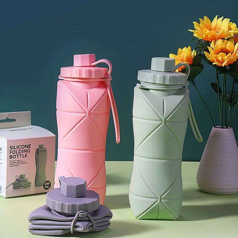 New Creative Foldable with Lifting Rope Water Cup Outdoor Sports Fitness Practical Kettle Small and Portable S260303